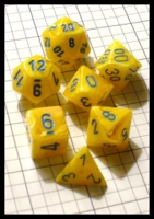 Dice : Dice - Dice Sets - Chessex Vortex Yellow and Blue CHX27432 - Gen Con Aug 2012